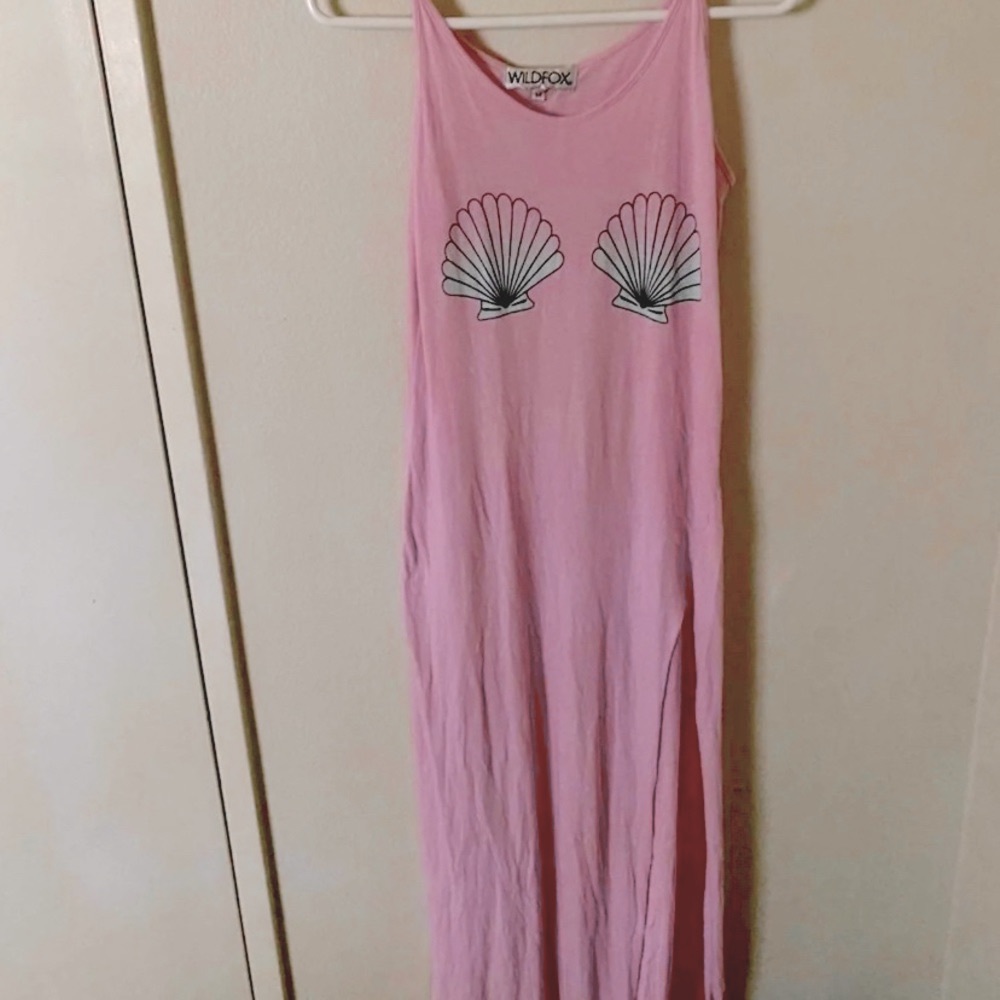 Wildfox Pink Seashell Mermaid Dress Coverup